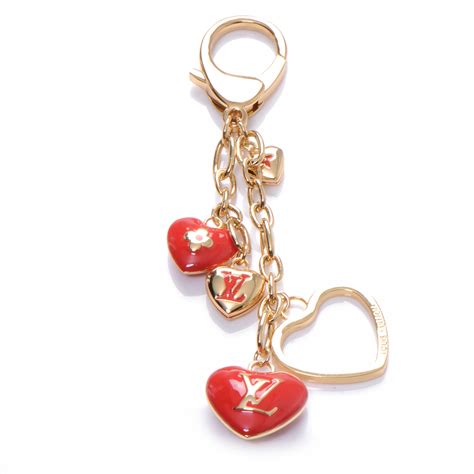 louis vuitton heart bag charm|authentic louis vuitton key pouch.